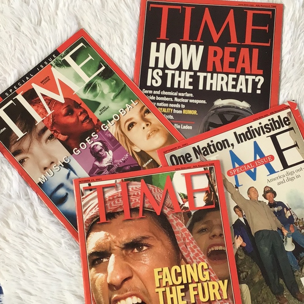 2001 Time Magazines